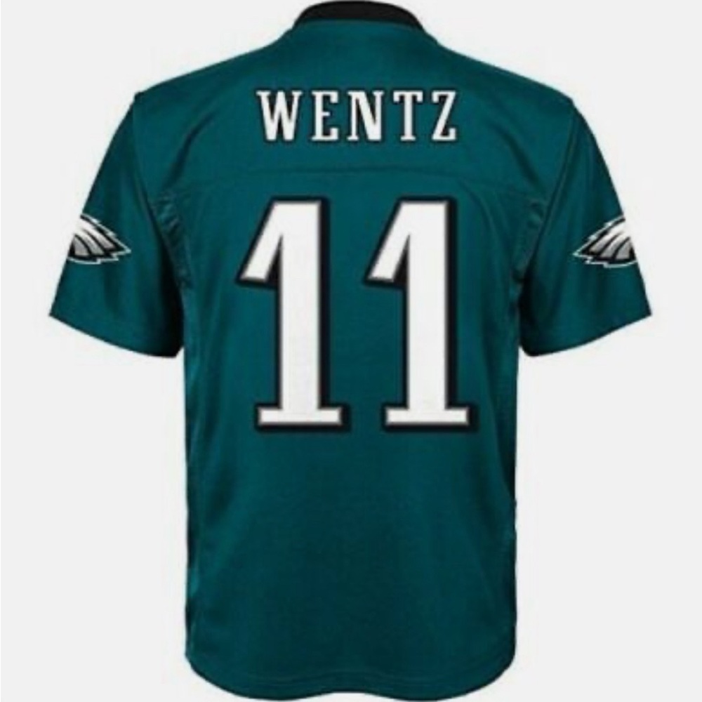 Midnight green Youth M Carson Wentz Eagles Jersey